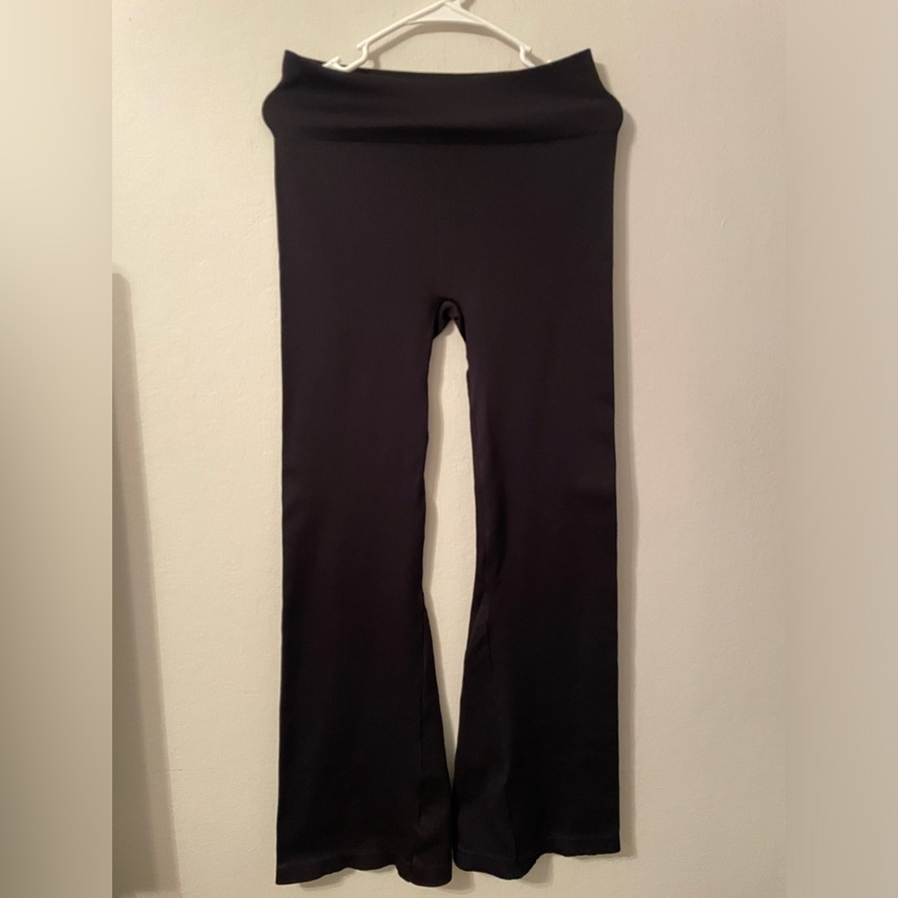 OQQ Women's Black Leggings